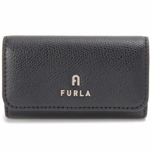 訳あり　キーフック1つなし　FURLA フルラ キーケース  レディース ブラック WR00436 ARE O60 カメリア