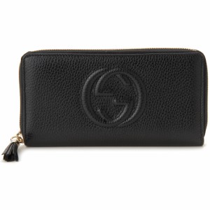 GUCCI グッチ アウトレット ラウンドファスナー長財布 レディース ブラック 598187A7M0G1000