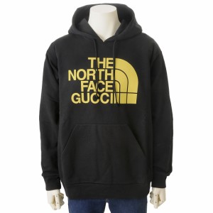 GUCCI グッチ THE NORTH FACE ノースフェイス コラボ パーカー ユニセックス ブラック 651724XJDCM1131