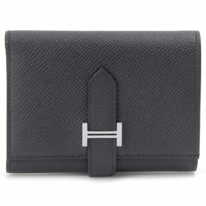 HERMES エルメス 二つ折り財布 レディース ブラック 082875CK89 ベアン コンビネ W刻印