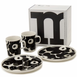 Marimekko マリメッコ 食器 マグカップ＆お皿セット 71606 190 ウニッコ ブレックファーストセット ギフトセット