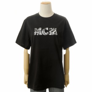 MCM エムシーエム Tシャツ レディース FTDSMM02 BK 半袖 ロゴTシャツ