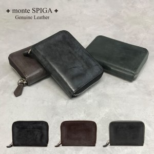 monte SPIGA モンテスピガ ブライドルレザー コンパクト財布 コインケース メンズ MOSBHSD004