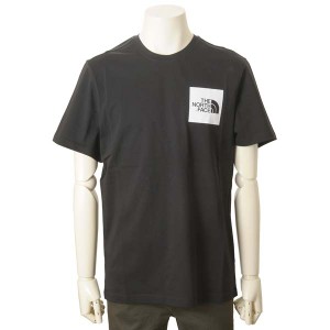 ノースフェイス THE NORTH FACE Tシャツ メンズ ブラック S/S FINE TEE ロゴ トップス 半袖 カットソー ティーシャツ