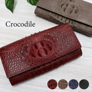 Crocodile クロコダイル ホーンバック 長財布 レディース ワニ革 本革 公式 RODANIA ロダニア 開運 金運 財布