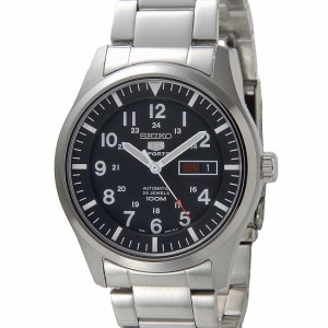 SEIKO5 セイコー5 SNZG13K1 セイコーファイブ ミリタリー ブラック メンズ 腕時計