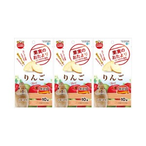 マルカン 果実のおたより りんご １０ｇ×３袋 無添加 小動物 おやつ うさぎ