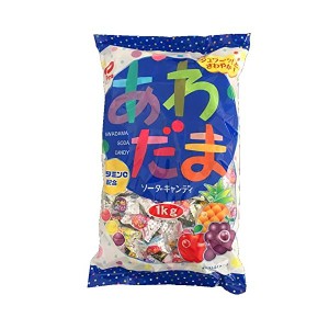 あわ玉1kg入【駄菓子】　ジューシー　清涼感　ビタミンＣ　グレープ　パイナップル　アップル　フルーツソーダ　業務用　プレゼント　大