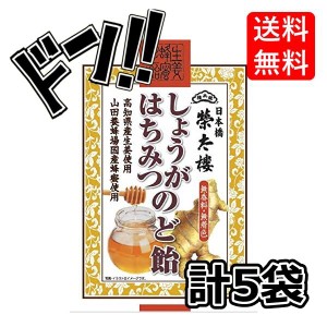 榮太樓總本舗 しょうがはちみつのど飴 70g×5袋　有平糖　美味しい　 おすすめ　きんつば　手土産　ランキング　個包装　景品　お土産　