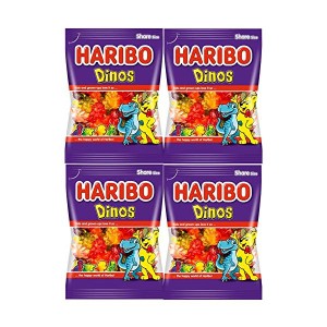 HARIBO ハリボー ダイナソー200g×4 (2018年発売) サプライズ 限定 美味しい 業務用 アソート おすすめ  人気ランキング  まとめ買い  ミ