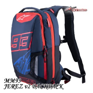 alpinestars  6105921/MM93 JEREZ v2 BACKPACK  MM93 MotoGPライダーマルクマルケス選手とのコラボモデル。 /アルパインスターズ