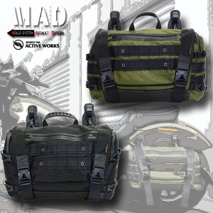 ★送料無料★MAD ASSAULT BAG-20 ラフテール マッド アサルトバッグ  サドルバッグ Rough Tail Active Works 20L