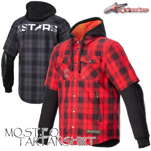 ★送料無料★alpinestars 4300424/MO.ST.EQ TARTANSHIRT ユニークなライダースタイルとプロテクションを融合したウェア /アルパインスタ