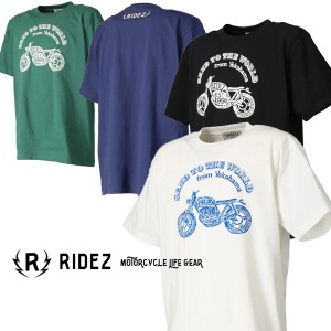 RIDEZ STW 6.2oz バイク Tシャツ RD7011《RIDEZに新しいライダーTシャツが登場！》/ライズ