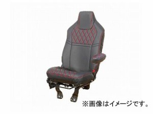 ジェットイノウエ COMBI車種別シートカバー 黒/赤糸 595343 ヒノ 大型 17プロフィア 標準シート MT車 2017年05月〜