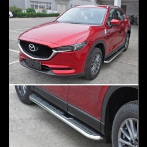 車用メッキパーツ カー アルミ合金 ランニングボード サイドステップ ナーフ バーペダル 17 マツダ CX-5 2017 2018 2019 タイプB AL-AA-6