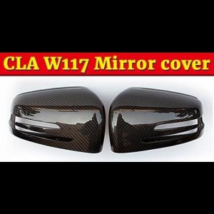 車用外装パーツ CLAクラス W117 サイド ミラー カバー キャップ 2個 カーボンファイバー 適用: メルセデスベンツ CLA200 CLA250 CLA45 14