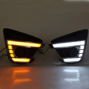 DRL イエロー シグナル 機能 防水 12V LED デイタイムランニングライト デイライト 適用: マツダ CX-5 CX5 2013 2014 2015 2016 ホワイト