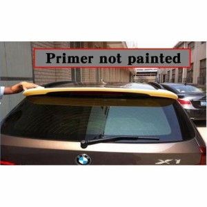 適用: BMW X1 2011 2012 2013 2014 2015 ABS プラスチック プライマーカラー リア ブーツ トランク ウイング スポイラー 装飾 グレー AL-