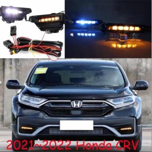 バンパー ヘッドライト CRV デイタイム ライト CR V 2021-2022 DRL LED ヘッドランプ 適用: フォグ ホワイト イエロー B ホンダ CRV 2022