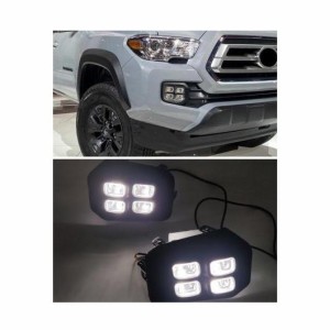 ビデオ バンパー ヘッドライト 適用: タコマ デイタイム ライト 2016-2020 LED DRL ヘッドランプ フォグ ホワイトのみ トヨタ タコマ 201