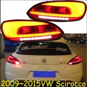 2ピース シロッコ テール ライト 適用: 2009-2015 テールライト LED ランプ リア タイプ001 VW シロッコ 2009-2015 1セット 2ピース AL-O