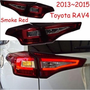 1セット バンパー テールランプ 適用: トヨタ RAV4 テールライト 2013-2015 RAV 4 LED フォグ リア ライト スモーク レッド トヨタ RAV4 