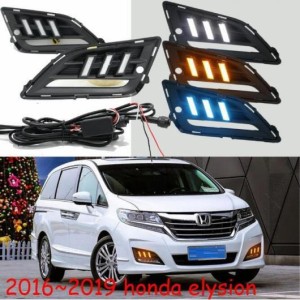 1セット ヘッドライト 適用: ホンダ エリシオン デイタイム ライト 2016-2016 LED DRL ヘッドランプ フォグ ホワイト イエローブルー ホ