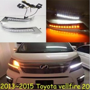 バンパー ヘッドライト 適用: トヨタ ヴェルファイア デイタイム ライト 20 30 2013-2018CAR アクセサリー LED DRL フォグ 2013-2015 ト