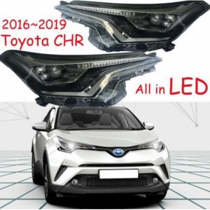 1ピース 2017-2019 バンパー ヘッド ライト 適用: トヨタ CHR ヘッドライト CH-R CH R LED デイタイム フォグ ヘッドランプ 1セット 2ピ