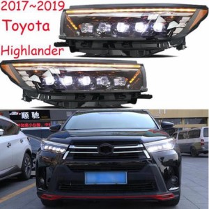 2017-2019 バンパー ヘッド ライト 適用: トヨタ ハイランダー ヘッドライト クルーガー オール LED フォグ ヘッドランプ タイプ001 トヨ