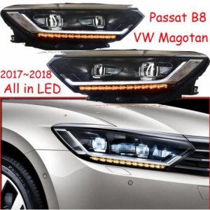 2017-2019 バンパー ヘッド ライト 適用: マゴタン パサート B8 ヘッドライト クルーザー オール LED フォグ ヘッドランプ タイプ001 VW 