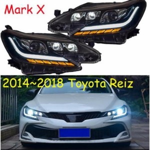 2014-2017 バンパー ヘッド ライト 適用: トヨタ レイツ/マークX ヘッドライト マーク X LED DRL HID 1セット 2ピース トヨタ レイツ/マ