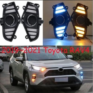 2019-2020 ヘッドランプ 適用: トヨタ RAV 4 RAV4 デイタイム ライト ヘッド ランプ LED DRL ヘッドライト フォグ ホワイト イエローブル