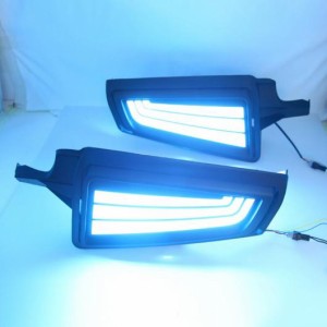 2ピース 適用: ハイエース 2019 2020 12V LED DRL デイタイムランニングライト フォグランプ 装飾 ウインカー スタイル リレー 3カラー A