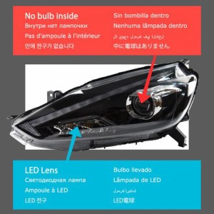 ヘッド ランプ 適用: 日産 シルフ セントラ LED ヘッドライト 2016-2018 ヘッドライト シルフ DRL ウインカー ハイ ビーム エンジェル ア