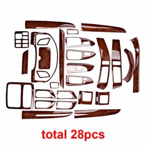 AL 適用: トヨタ プラド 2004-2009 ステアリング ホイール カバー/ガラス リフティング スイッチ パネル 装飾 インテリア トリム 28ピー