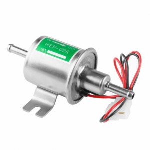 AL ユニバーサル 12V HEP-02A フューエル トランスファー ポンプ インライン 電動 ロー プレッシャー フューエル ポンプ ガス フューエル