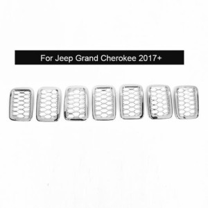 レーシング グリル 適用: ジープ/JEEP グランド チェロキー/CHEROKEE 2014-2019〜 メッシュ 吹き出し口 ベゼル リング エクステリア スタ