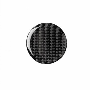 セントラル コントロール マルチメディア ノブ 装飾 ファイバ ステッカー カーボン ファイバ 装飾 インテリア ボタン ステッカー 適用: 