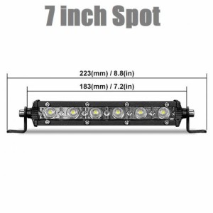 1ピース スーパー ブライト 6D レンズ 7/13/20インチ 30W 60W 90W LED ワーク ライト バー 4X4 オフロード LED ワーク ライト 適用: トラ