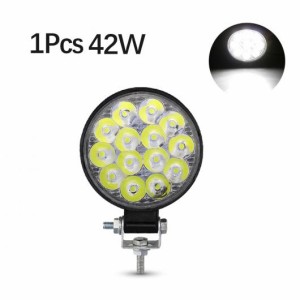 AL 42W ミニ ワーク ライト バー スポットライト LED バー オフロード 12V 24V LED ライト バー 適用: 42W 1ピース 4000LM AL-RR-6565