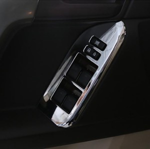 車用メッキパーツ ABSマット ウインドウ スイッチフレームボタンベゼルドアハンドルアームレストパネル 左ドライブ トヨタ FJ150 2014-20