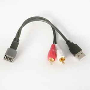 AL 車用ケーブル USB RCA アダプタ ケーブル 日産 ジューク ノート 1pcs AL-AA-7371