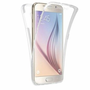 AL スマホ カバー ケース 360度 ソフト フルカバー クリア シリコーン 電話 ブルー〜ローズゴールド Galaxy S7Edge, S7, S8, S8Plus, S9,