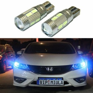 2ピース LED W5W T10 CAN-BUS ライト プロジェクターレンズ ホンダ アコード CR-Z エレメント フィット インサイト MDX オデッセイパイリ