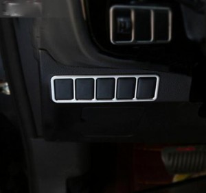 三菱 アウトランダー 2016 2017 CHORME インテリア テール トランク コントロール ボタンスイッチ カバー トリム モールディング マット 