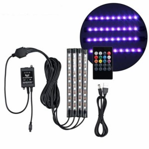 4個 USB インテリア RGB 色 LED ストリップライト 装飾 SMD ネオンランプ 9 AL-BB-7465 AL