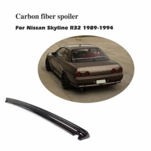 車用外装パーツ カーボンファイバー リア トランク ブート リップ スポイラー ウイング 適用: 日産 スカイライン R32 GTR 1989-1994 AL-D