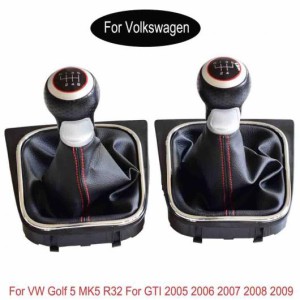 AL スティック レバー シフター 5/6速 マニュアル ギア シフト ノブ 適用: フォルクスワーゲン VW ゴルフ5 MK5 R32 GTI 2005-2009 ダスト